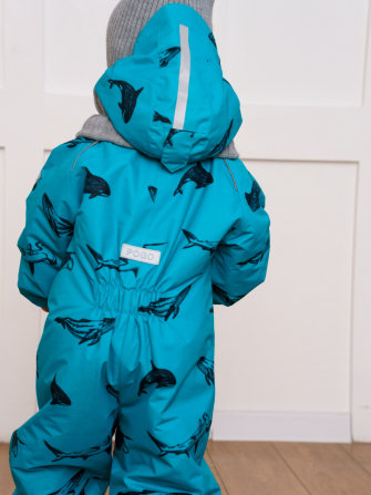 PogoKids, комбинезон демисезонный "Море" (d.green), арт. 88207 ! НЕЗНАЧИТЕЛЬНЫЙ ДЕФЕКТ !