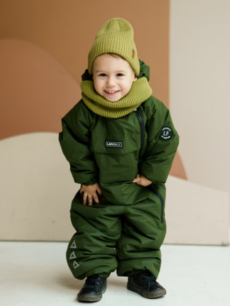 PogoKids by LAFAMILY, комбинезон демисезонный анорак (a.green), арт. LA11111 ! БРАК !