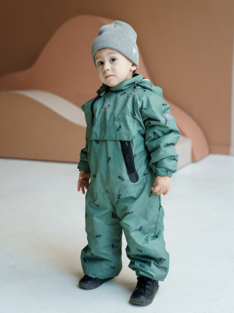 PogoKids, комбинезон демисезонный "Муравьи" (a.green), арт. 88215 ! НЕЗНАЧИТЕЛЬНЫЙ ДЕФЕКТ !