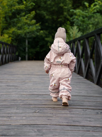 PogoKids, комбинезон демисезонный "Пчёлы New", арт Pg88156 (цвет Pink) ! НЕЗНАЧИТЕЛЬНЫЙ ДЕФЕКТ !
