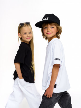 Комплект футболок от LF Kids, чёрный+белый