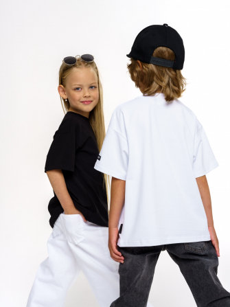 Комплект футболок от LF Kids, чёрный+белый