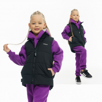 LF kids, жилет демисезонный, цвет черный