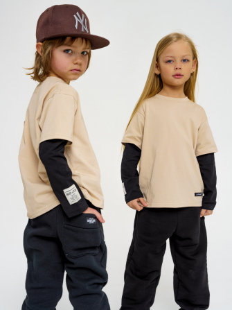 Лонгслив LF Kids, цвет бежевый