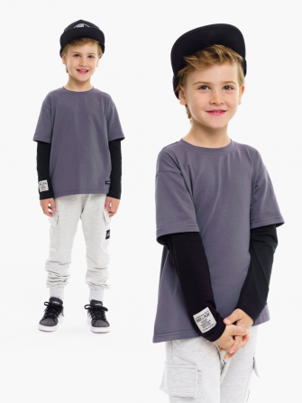 Лонгслив LF Kids, цвет графит