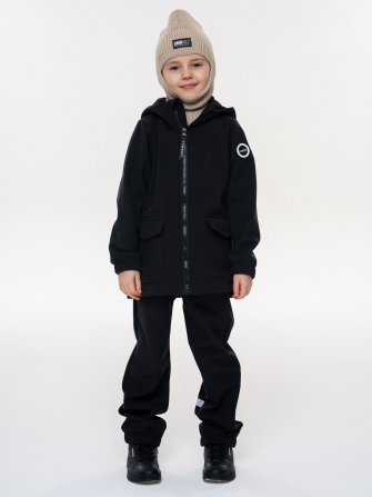 LFkids,  костюм софтшелл непромокаемый цвет черный