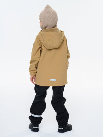 LFkids,  костюм софтшелл непромокаемый цвет сафари + черный