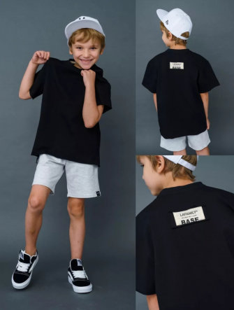 Футболка оверсайз от LF Kids,  цвет черный