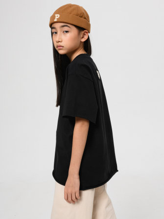 Футболка оверсайз от LF Kids,  цвет черный