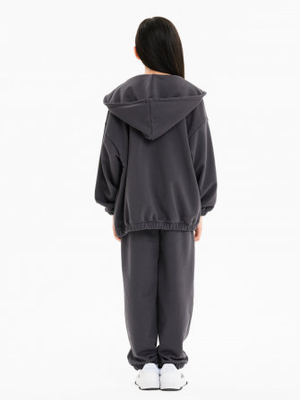 LF kids, костюм “Зип” спортивный на молнии с капюшоном (цвет серый) ! ДЕФЕКТ !