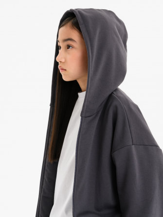 LF kids, костюм “Зип” спортивный на молнии с капюшоном (цвет серый)