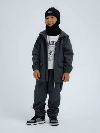 LFkids,  костюм софтшелл непромокаемый цвет графит