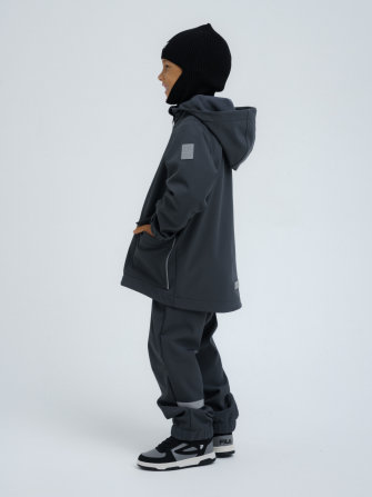 LFkids,  костюм софтшелл непромокаемый цвет графит