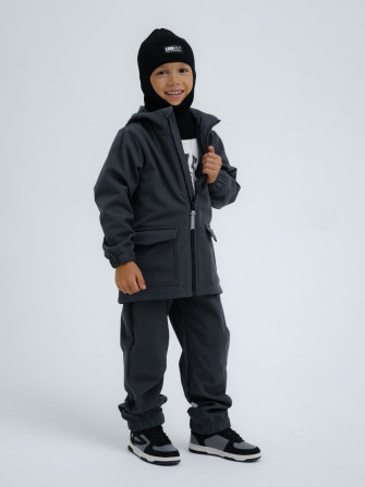 LFkids,  костюм софтшелл непромокаемый цвет графит