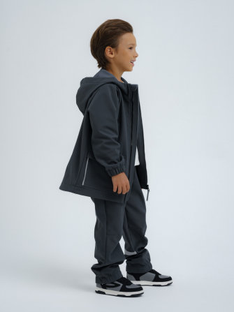 LFkids,  костюм софтшелл непромокаемый цвет графит