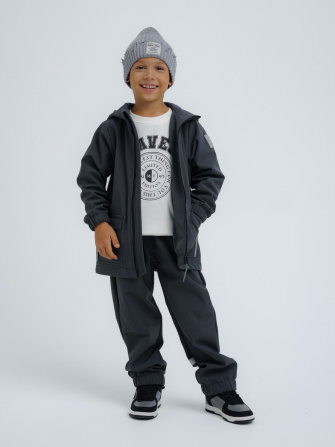 LFkids,  костюм софтшелл непромокаемый цвет графит