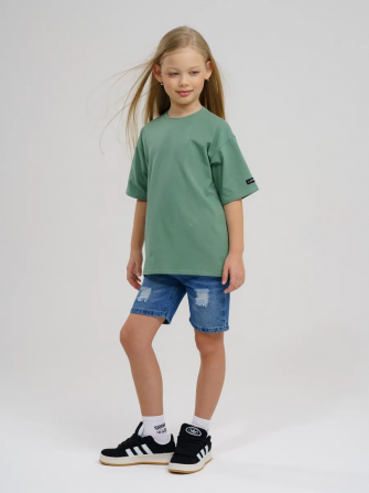 Комплект футболок от LF Kids, крем+изумруд