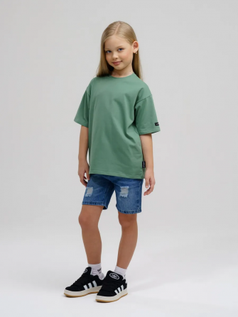 Комплект футболок от LF Kids, крем+изумруд