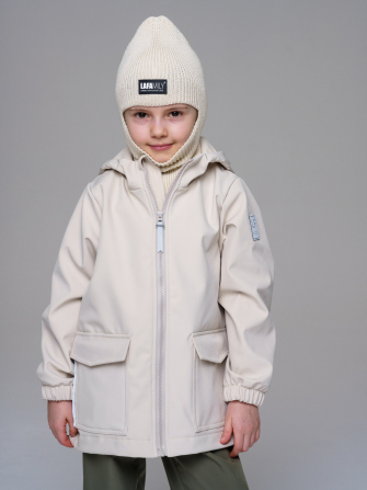 LFkids,  КУРТКА софтшелл непромокаемая цвет крем