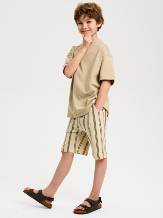  Футболка от LF Kids, цвет бежевый. 100% хлопок