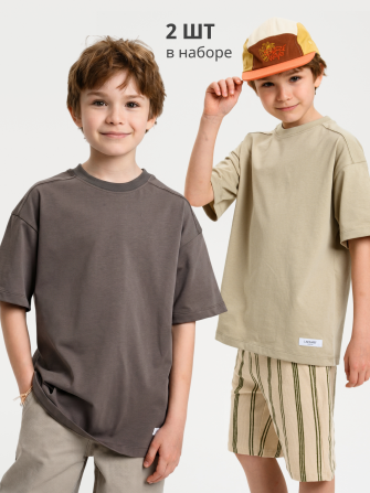  Футболка от LF Kids, цвет графит. 100% хлопок