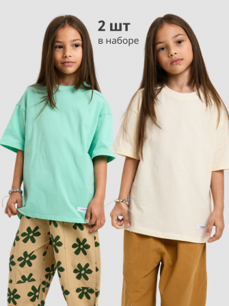 Футболка от LF Kids, цвет тиффани. 100% хлопок
