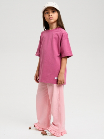 Футболка от LF Kids, цвет винный. 100% хлопок